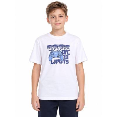 4. Bedrucktes Jungen-T-Shirt 4F 4FJWAW26TTSHM3517-10S