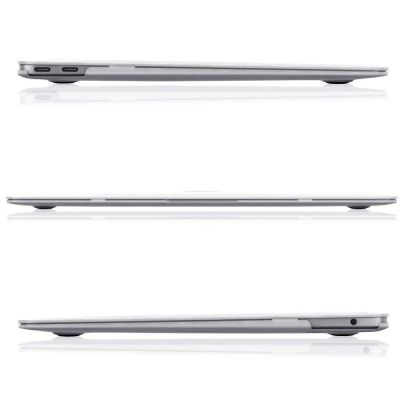 4. Tech-Protect SmartShell Hülle für MacBook Air 13" M2 / M3 / 2022-2024 - transparent und glitzernd
