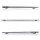 4. Tech-Protect SmartShell Hülle für MacBook Air 13" M2 / M3 / 2022-2024 - transparent und glitzernd