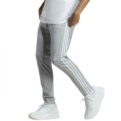 3. adidas Essentials Single Jersey Tapered Open Hem 3-Streifen M IC0046 Hose