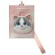 Nimmy Big Eyed Pet 2.0 Kartenetui mit Katzenmotiv, Rosa