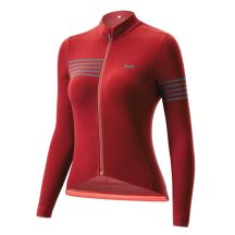 Rockbros YPW065 TVI Damen-Radtrikot mit langen Ärmeln, Herbst/Winter, Größe S – Rot