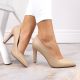 9. Sergio Leone W SK415B beige Pumps mit hohem Absatz