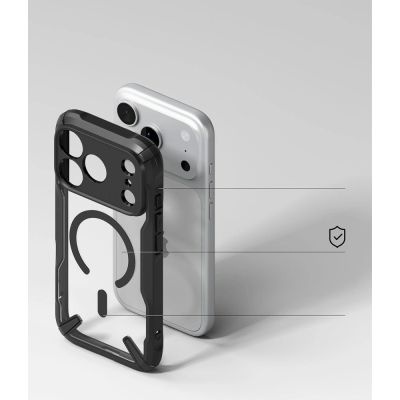 7. Ringke Fusion X Magnetische MagSafe Hülle für iPhone 18 Pro Max / 17 Pro Max – Schwarz