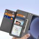 5. Dux Ducis Lawa Lederhülle für Samsung Galaxy S25+ mit abnehmbarer magnetischer Brieftasche – Grau
