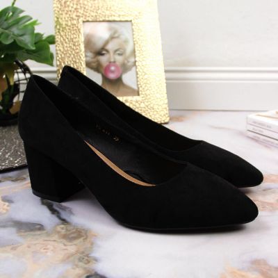 4. Sergio Leone W SK358A schwarze Pumps mit hohem Absatz 