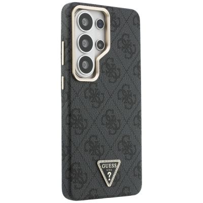 4. Guess 4G Triangle Logo MagSafe Hülle für Samsung Galaxy S26 Ultra - Schwarz