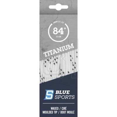 2. BlueSports Titanium 902041 Waxed Laces
