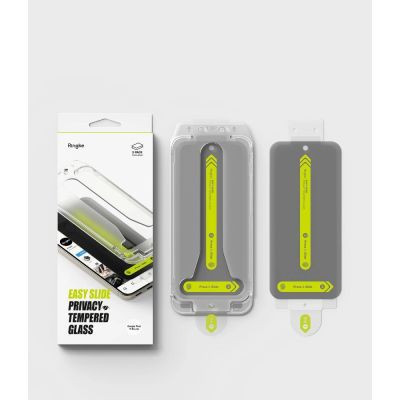 6. Ringke Easy Slide Privacy 2er-Pack Displayschutzfolie aus gehärtetem Glas für Google Pixel Pro 9 Pro XL / 10 Pro XL / 11 Pro XL