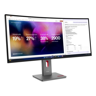 2. Lenovo ThinkVision P40WD-40 Computermonitor, 100,8 cm (39,7 Zoll), 5120 x 2160 Pixel, LCD, Schwarz