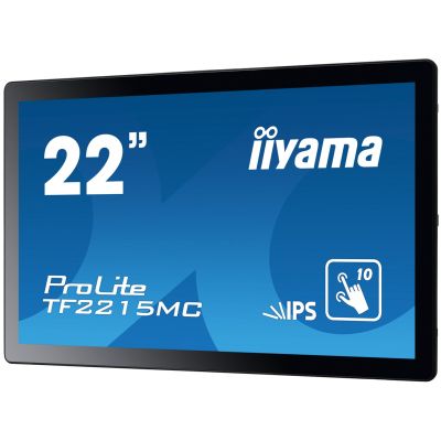 5. iiyama ProLite TF2215MC-B2 Monitor, 54,6 cm (21,5 Zoll), projiziert-kapazitiv, 10 TP, Full HD, schwarz