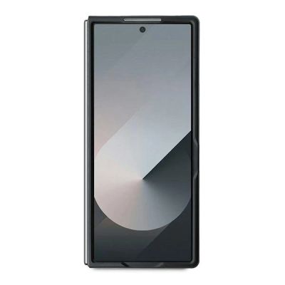 4. Mercedes MagSafe-Hülle aus Leder und Holzimitat für Samsung Galaxy Z Fold 6 – Schwarz
