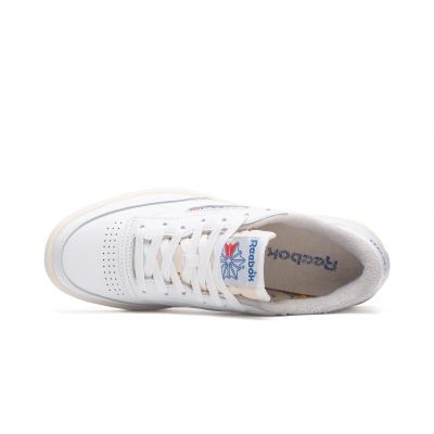 Herren-Sportschuhe Reebok Club C 85 Vintage Cloud White Chalk – weiße Ledersneaker (100007875)