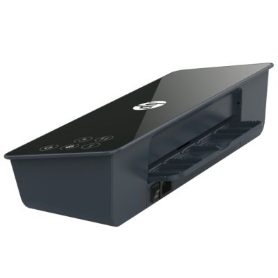 7. HP Laminiergerät PRO LAMINATOR 600 A4, kalt/heiß, Geschwindigkeit 60 cm/min + 15 Laminierfolien: 3x A4, 4x A5, 4x A6, 4x B-Card, schwarz