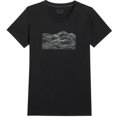 2. Damen-T-Shirt 4F F2785 Tiefschwarz 4FWSS26TTSHF2785 20S