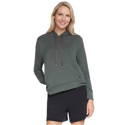 Skechers Cozy Luxe Hoodie HD127-GNBK Grün L