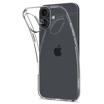7. Spigen Liquid Crystal Hülle für iPhone 16 Plus – transparent