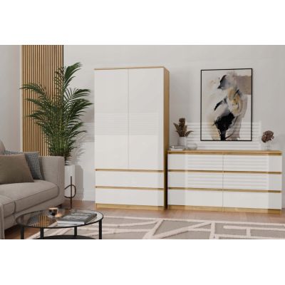 10. MALWA SS-90 ARTISAN KLEIDERSCHRANK / WEISSES SET