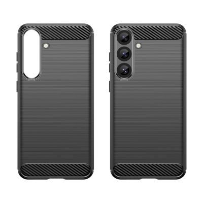 3. Carbon Case Silikonhülle für Samsung Galaxy S25+ - schwarz