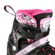 6. NH10905 4in1 PINK LED GRÖSSE S (31-34) ROLLERSCHUHE MIT DIMENSIONALEM HOCKEYBLATT NILS EXTREME