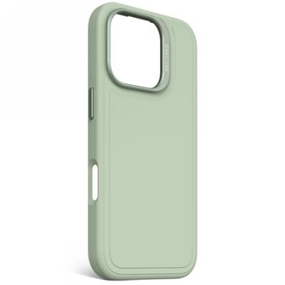 2. Decoded Antimicrobial Silicone Stacks Backcover Case mit MagSafe für iPhone 16 Pro – Grün