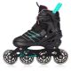 6. Meteor Rollschuhe L 38-43 Buzzy Schwarz/Pink/Mint