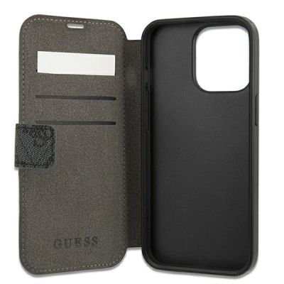 5. Guess GUBKP13X4GMGGR iPhone 13 Pro Max 6,7" grau/graues Buch 4G Big Metal Logo
