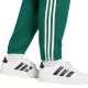 5. adidas Essentials 3-Streifen Fleecehose für Herren, schmal zulaufende Bündchen, Grün, KY4129