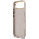 7. Guess 4G Strass Logo & Big Strap Metal Buttons MagSafe Case für iPhone Air - Pink