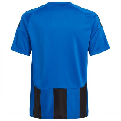 2. Kinder-Fußballtrikot adidas Striped 24 Jersey blau-schwarz IW2136