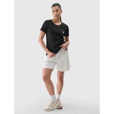 5. Damen T-Shirt mit normalem Aufdruck 4F 4FRSS24TTSHF2547-20S