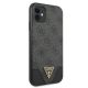 6. Guess 4G Triangle Collection Hülle für iPhone 11 6.1" / Xr - Grau