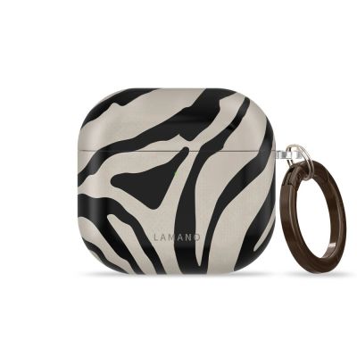 3. Tech-Protect Lamano Hülle für AirPods 4/5 – Schwarz und Beige