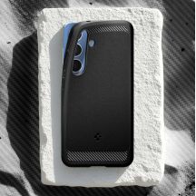 Spigen Rugged Armor Mag MagSafe Hülle für Samsung Galaxy S25 - Mattschwarz