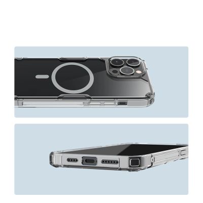 20. Nillkin Nature Pro Magnetische Hülle iPhone 14 Pro magnetische Hülle MagSafe blau
