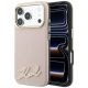 Karl Lagerfeld MagSafe-Hülle mit genarbtem Harz-Logo für iPhone 18 Pro / 17 Pro – Pink
