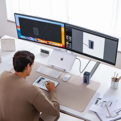 7. Baseus Nomos NU1 Air Spacemate 12-in-1 Dockingstation – Grau