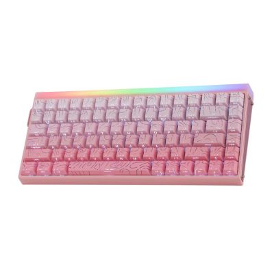 HERO84 HE PINK+Gradient+Contour Tastatur mit Dragon King Schaltern RGB AULA