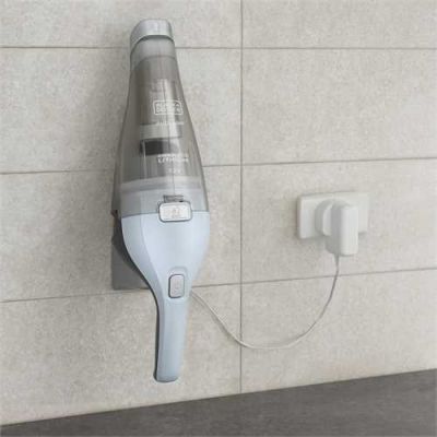 3. Black & Decker NVC215W Tragbarer Staubsauger, beutellos, Blau, Grau