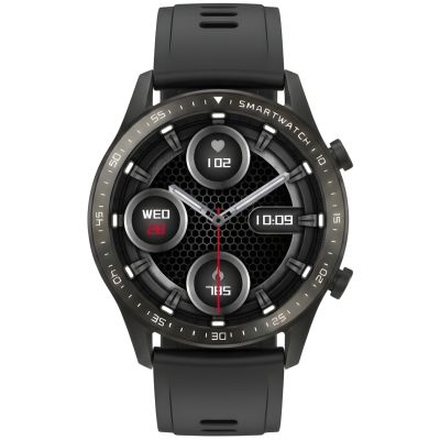 6. Smartwatch Gravity Black 2 Armbänder GT10-4