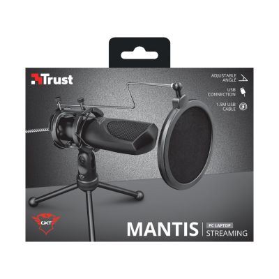 6. TRUST GXT 232 Mantis Streaming Black Mikrofon