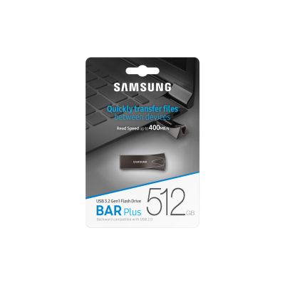 9. Samsung MUF-512BE USB-Stick 512 GB USB Typ-A 3.2 Gen 1 (3.1 Gen 1) Grau