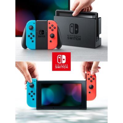 16. Nintendo Switch Tragbare Spielkonsole 15,8 cm (6,2 Zoll) 32 GB Touchscreen WLAN Blau, Grau, Rot