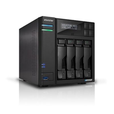 7. NAS Asustor AS6702T Lockerstor 4 Gen2; Tower; 4x (3,5" SATA HDD/ 2,5" SSD); Intel Celeron N5105; 4 GB DDR4 SODIMM (max. 16 GB), 2x 5Gb, 4x M.2 2280 NVMe PCIe 3.0, 2x USB 3.2 Gen 2, 1x HDMI 2.0b