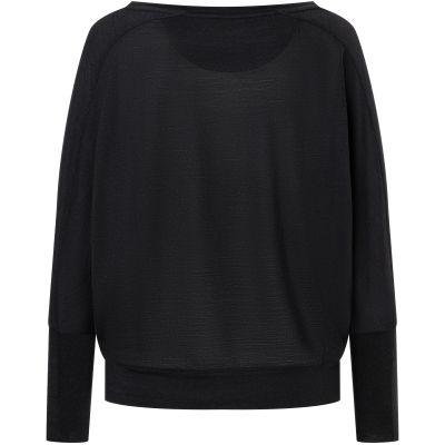 Damen-Langarmshirt SUPER.NATURAL W KULA TOP schwarz