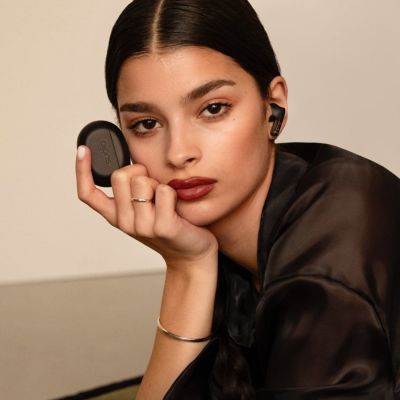 4. Studio N3PROBLK Kopfhörer/Headset Kabelloses In-Ear-Bluetooth-Headset für Anrufe/Musik Schwarz