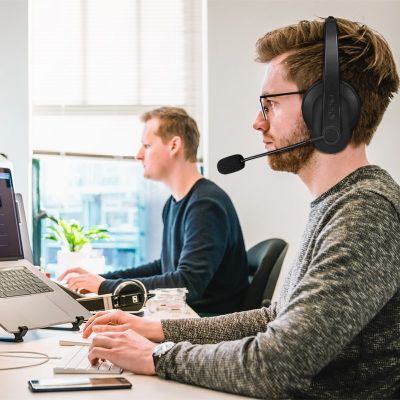 8. LogiLink BT0060 Kopfhörer/Headset Kabelloses Kopfband Bluetooth Schwarz Büro/Callcenter
