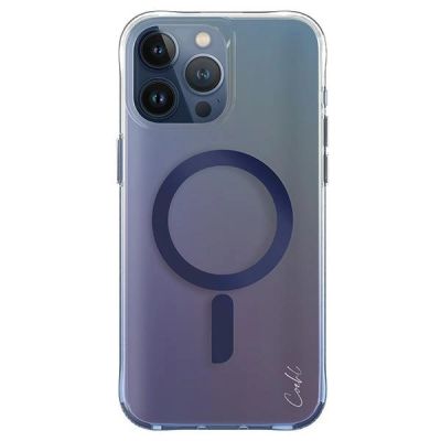 Uniq Coehl Dazze Magnetische Ladehülle für iPhone 15 Pro – Blau