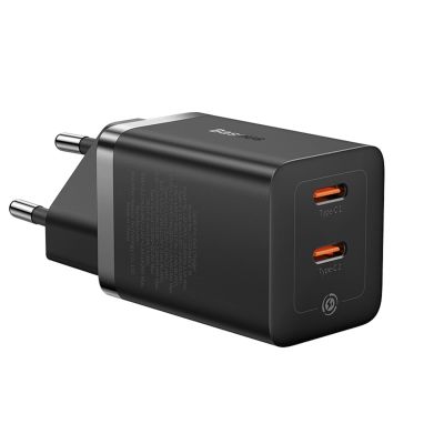 4. Baseus GaN5 Pro 40W 2xUSB-C Wandladegerät – Schwarz