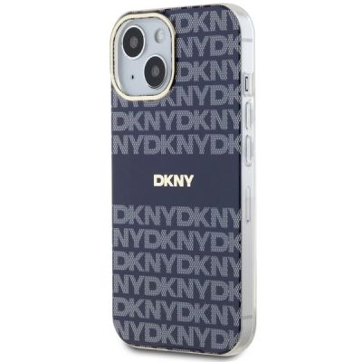 2. DKNY IML Mono & Stripe MagSafe Hülle für iPhone 15 / 14 / 13 – Blau